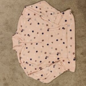 BearPaw Womens Pink Polka Dot Fleece Size 2x